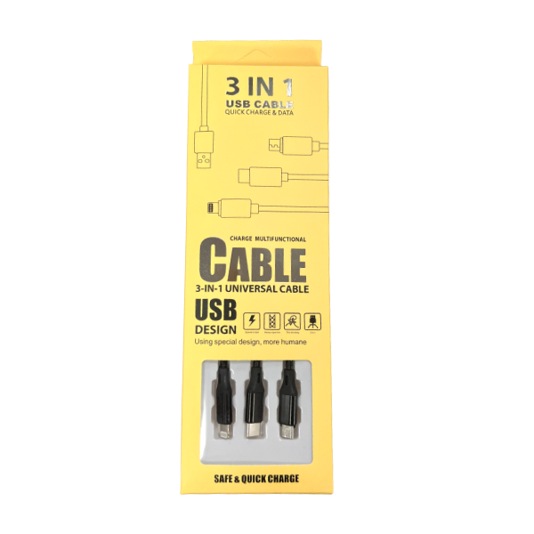 BUY 1 GET 1 FREE 3-in-1 USB Cable | Vape United Kingdom