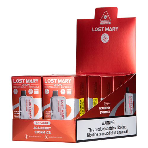 BUY 1 GET 1 FREE Acai Berry Storm Ice Lost Mary OS5000 Luster | Vape United Kingdom