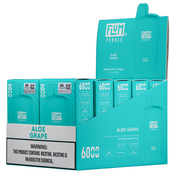 BUY 1 GET 1 FREE Aloe Grape FLUM Pebble | Vape United Kingdom