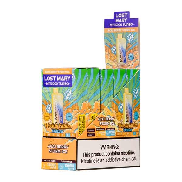 BUY 1 GET 1 FREE Acai Berry Storm Ice Lost Mary MT15000 Turbo (Friday) | Vape United Kingdom