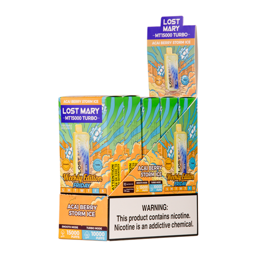 BUY 1 GET 1 FREE Acai Berry Storm Ice Lost Mary MT15000 Turbo (Friday) | Vape United Kingdom