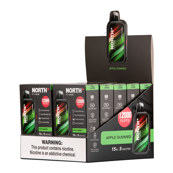 BUY 1 GET 1 FREE Apple Gummies North FT12000 | Vape United Kingdom