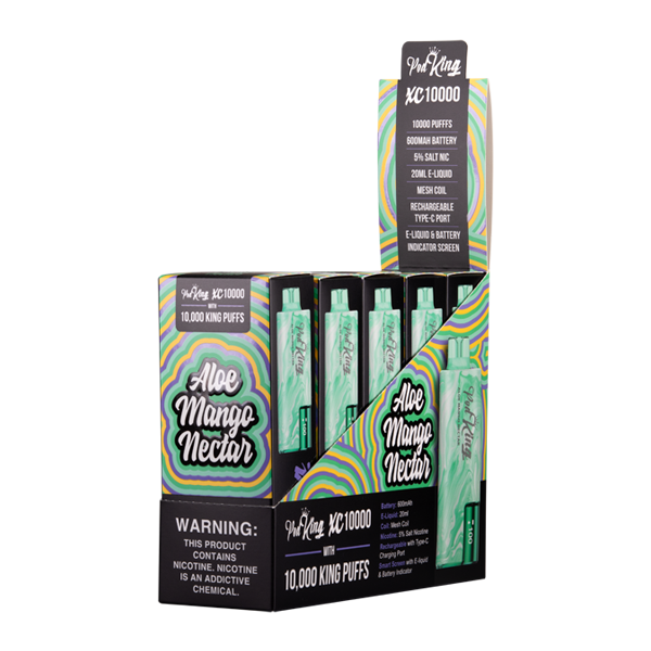 BUY 1 GET 1 FREE Aloe Mango Nectar Pod King XC10000 | Vape United Kingdom