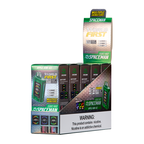 BUY 1 GET 1 FREE Apple Kiwi Ice Spaceman Prism 20k | Vape United Kingdom